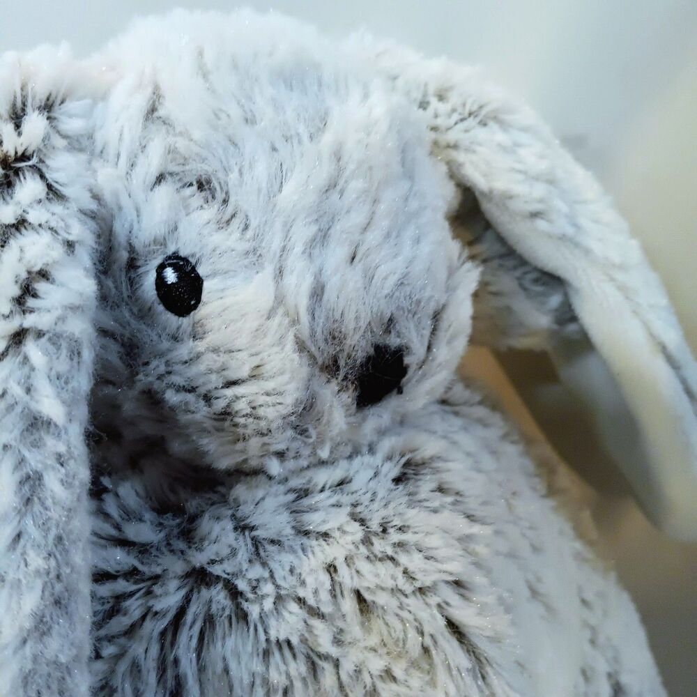 Blankets & Beyond Frosted Gray Bunny Security Blanket-Lovey-2023-14"x14"-Unisex - Picture 5 of 9